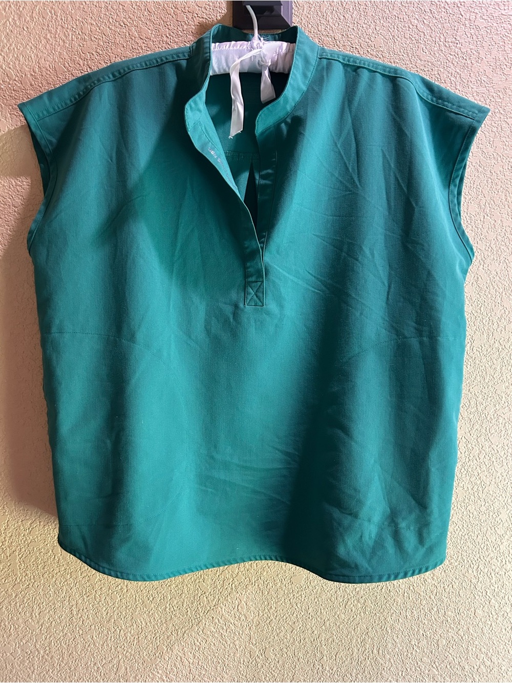 Figs Rafaela Oversized Scrub Top Large Teal